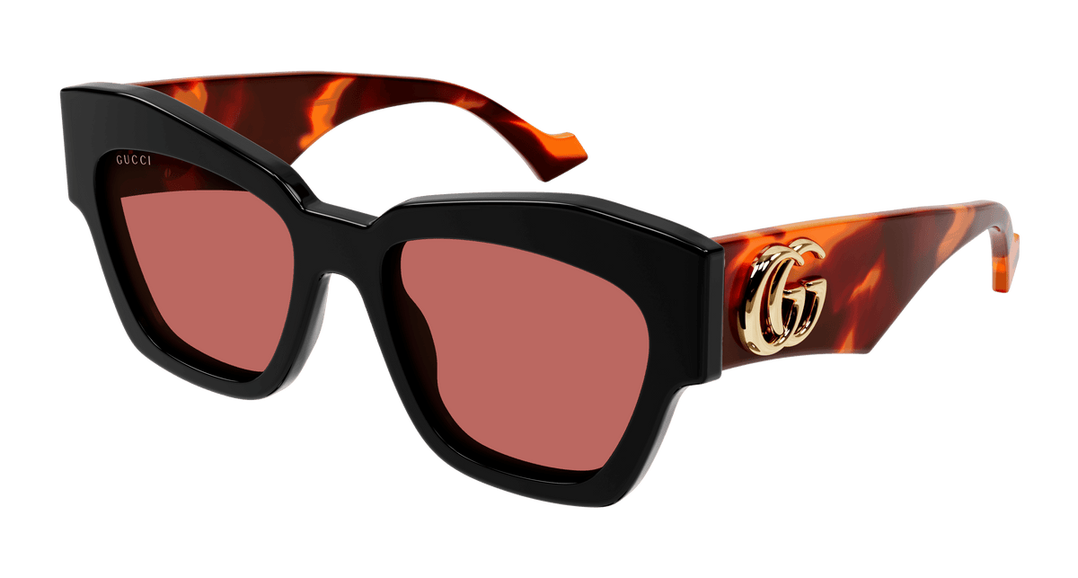 Gucci GG1422S Sunglasses - Black / Orange (005)
