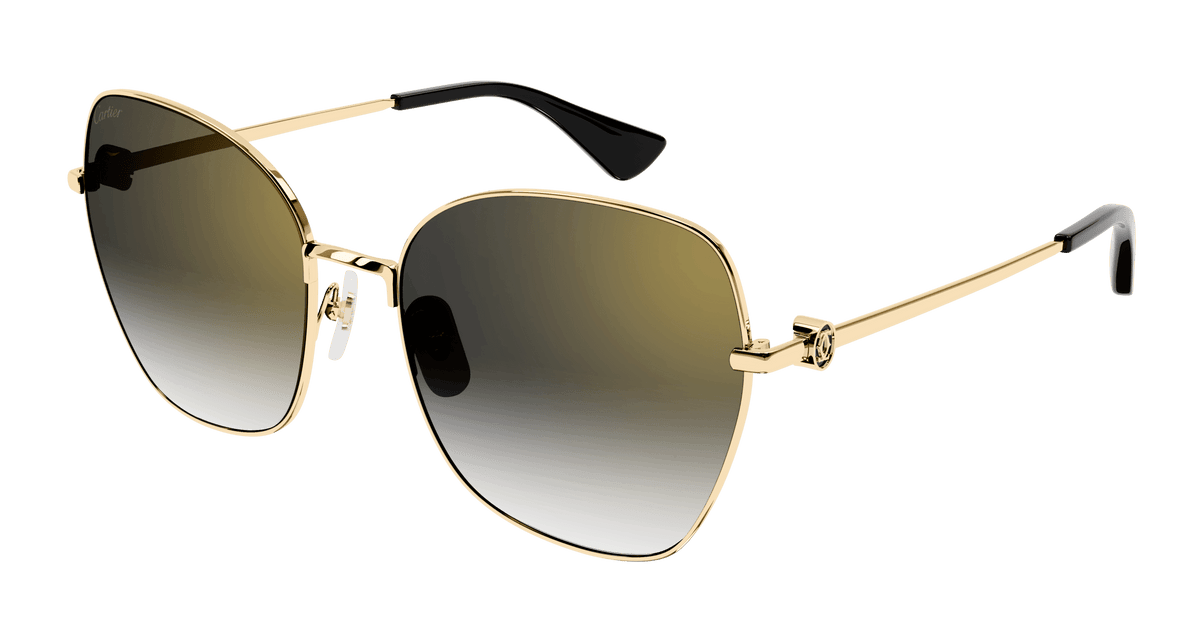 Cartier CT0402S Sunglasses - Gold / Grey (001)