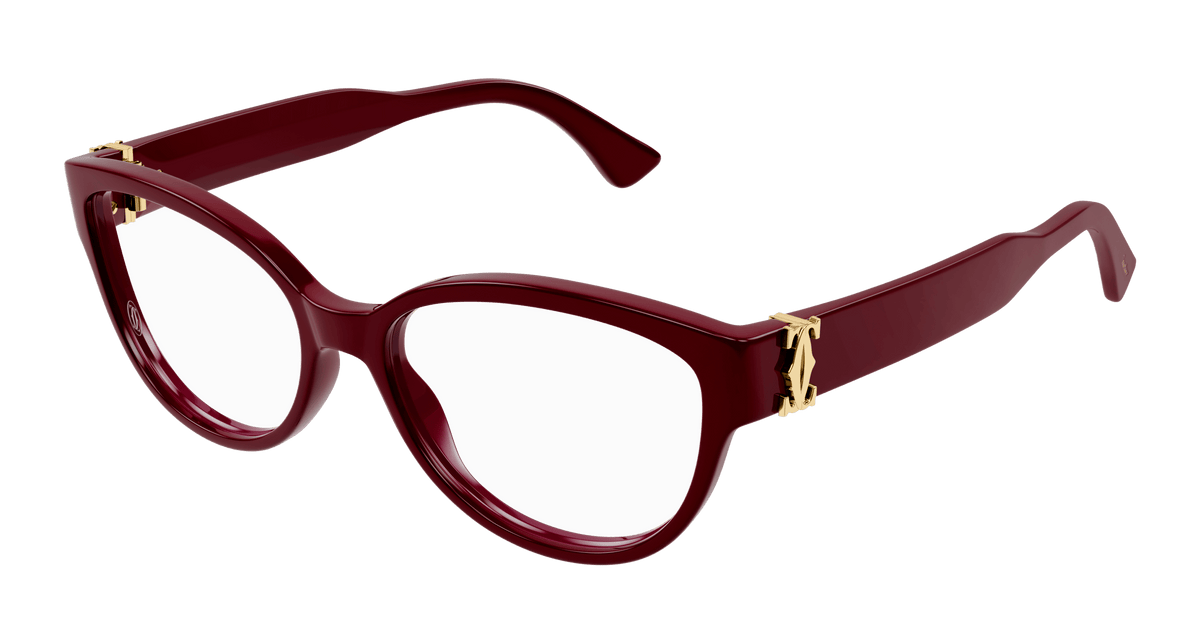 Cartier CT0450O Eyeglasses - Red / Transparent (004)