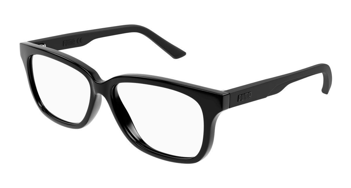 Puma PJ0070OA Eyeglasses - Black / Transparent (001)