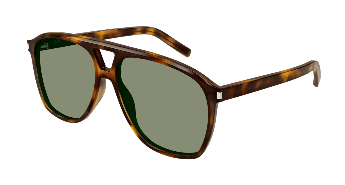 Saint Laurent SL 596 DUNE Sunglasses - Havana / Green (002)