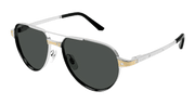 Cartier CT0425S Sunglasses - Silver / Smoke (001)