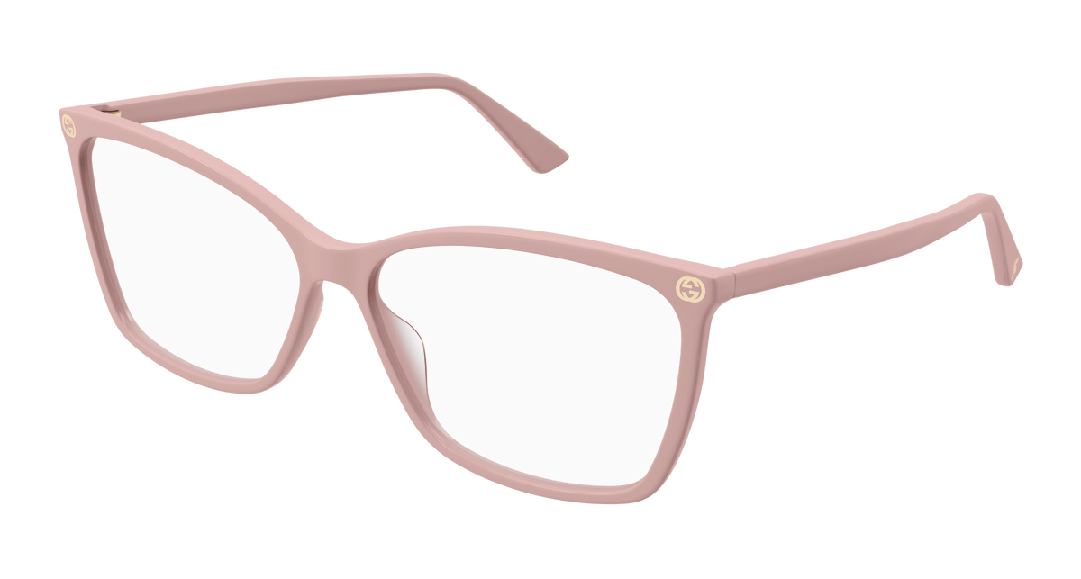 Gucci GG0025O Eyeglasses - Pink / Transparent (011)