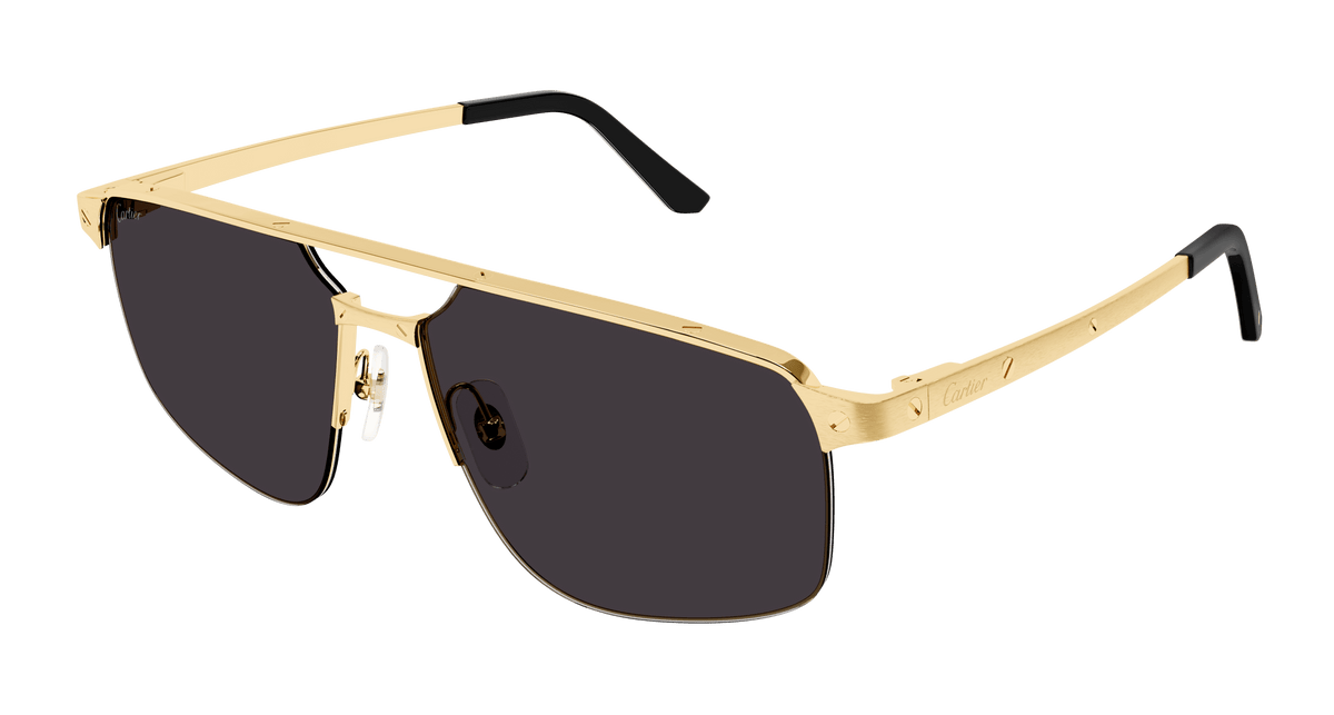 Cartier CT0385S Sunglasses - Gold / Grey (001)