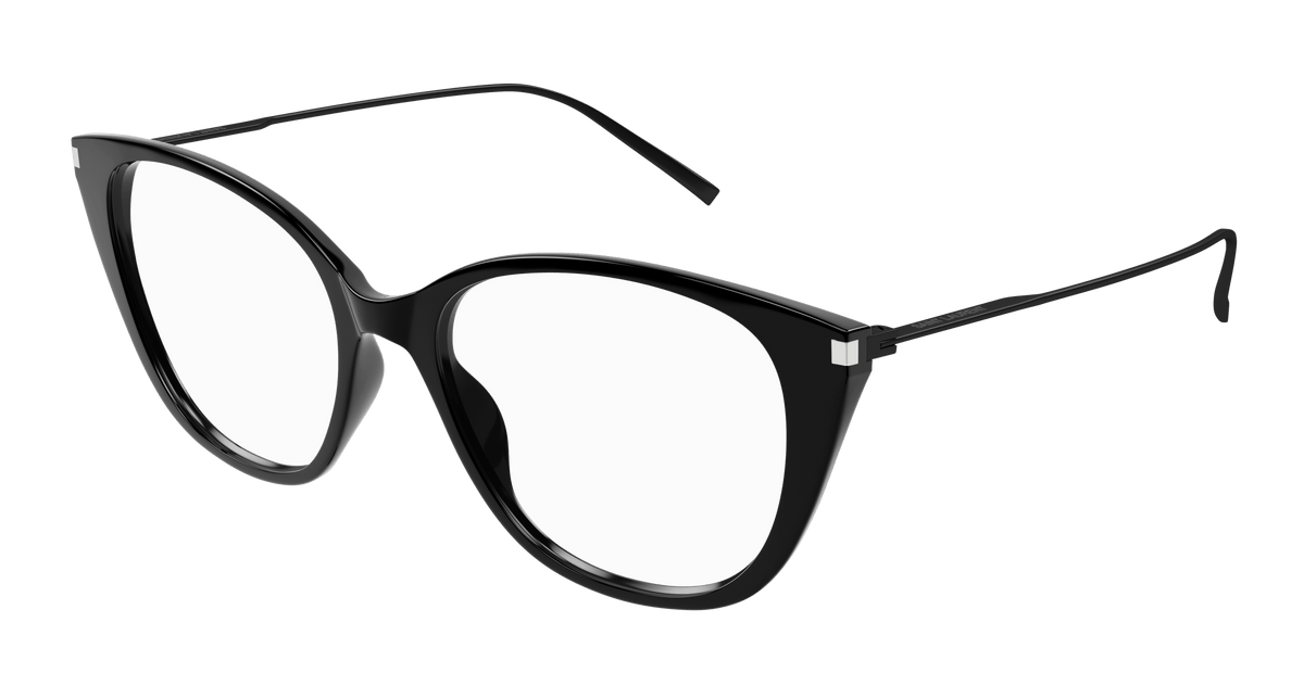 Saint Laurent SL 627 Eyeglasses - Black / Transparent (001)