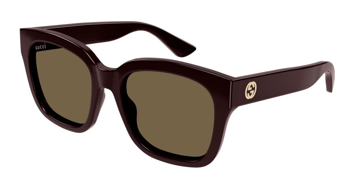Gucci GG1338S Sunglasses - Burgundy / Brown (005)