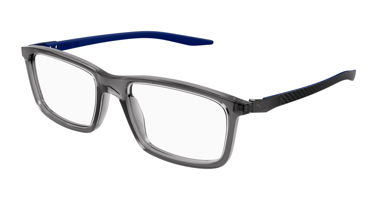 Puma PU0418O Eyeglasses - Grey / Transparent (002)