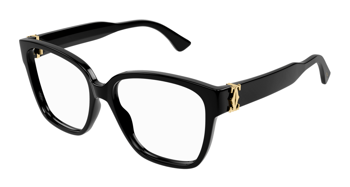 Cartier CT0451O Eyeglasses - Black / Transparent (001)