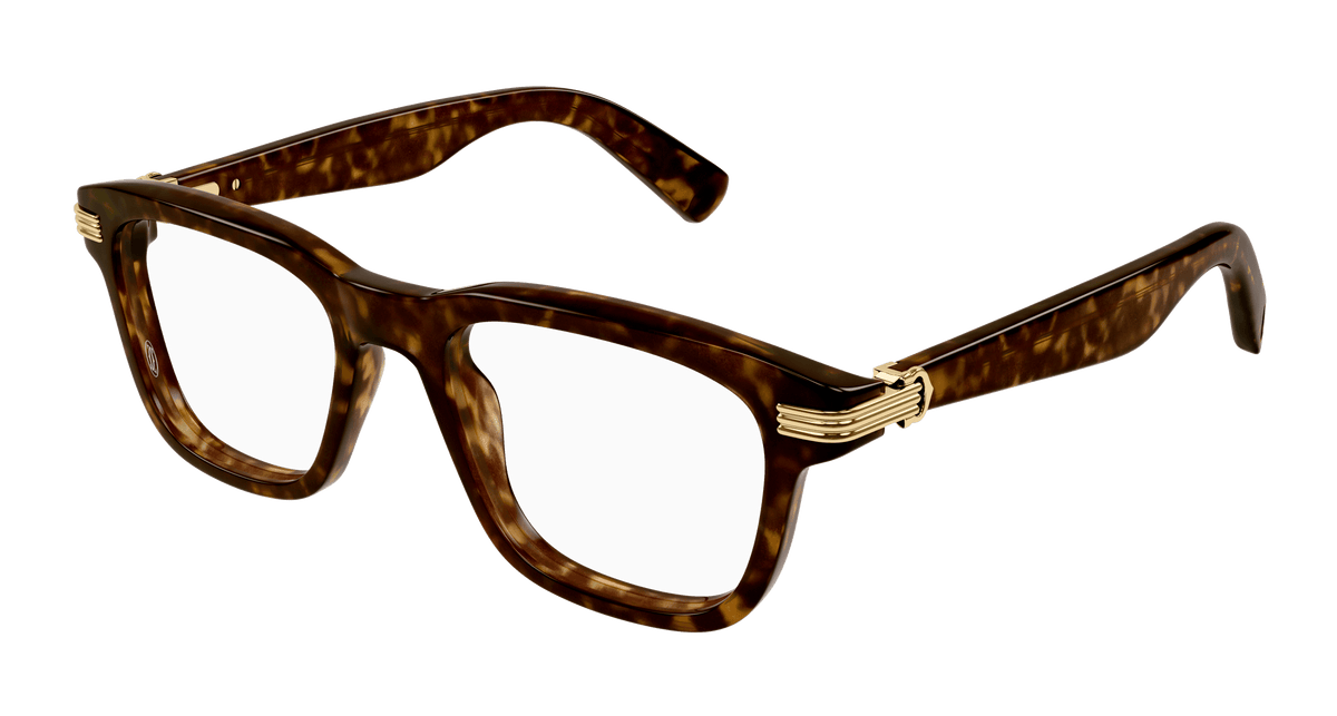 Cartier CT0444O Eyeglasses - Havana / Transparent (007)