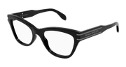 Alexander McQueen AM0401O Eyeglasses - Black / Transparent (001)