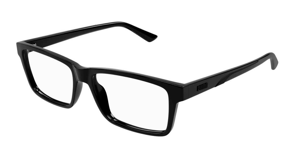 Puma PU0471O Eyeglasses - Black / Transparent (001)