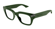 Alexander McQueen AM0443O Eyeglasses - Green / Transparent (004)