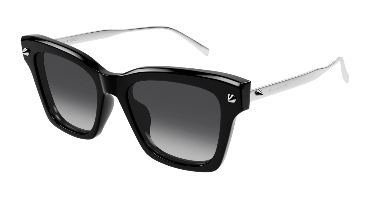 Alexander McQueen AM0483S Sunglasses - Black / Grey (001)