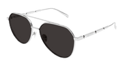 Alexander McQueen AM0478S Sunglasses - Silver / Grey (001)
