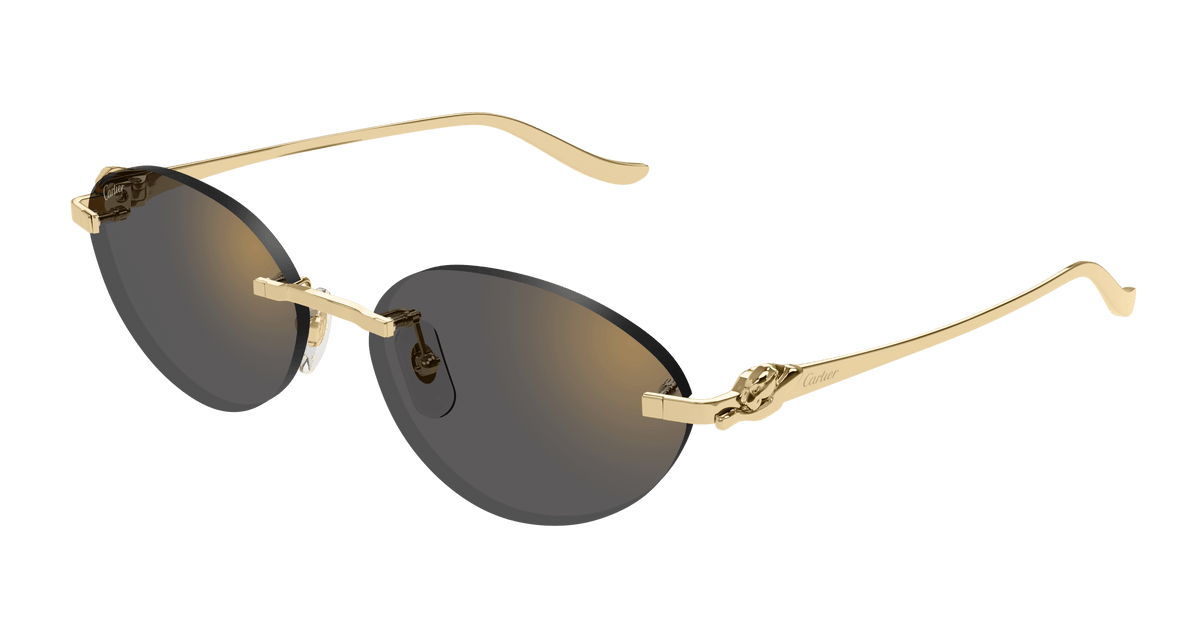 Cartier CT0504S Sunglasses - Gold / Grey (001)