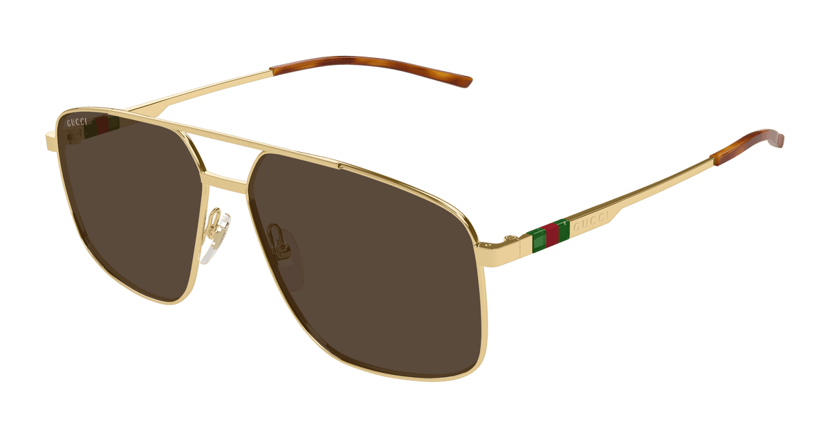 Gucci GG1676S Sunglasses - Gold / Brown (002)