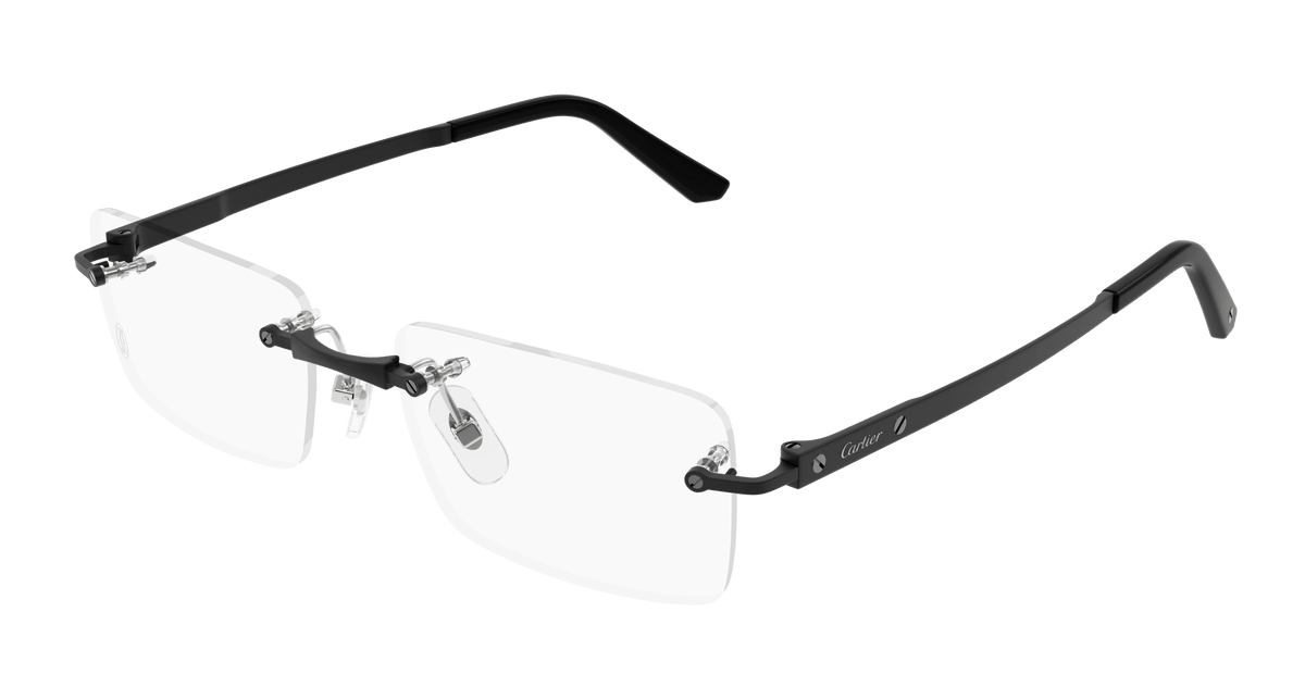 Cartier CT0511O Eyeglasses - Black / Transparent (004)