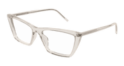 Saint Laurent SL 737 MICA THIN OPT Eyeglasses - Beige / Transparent (004)