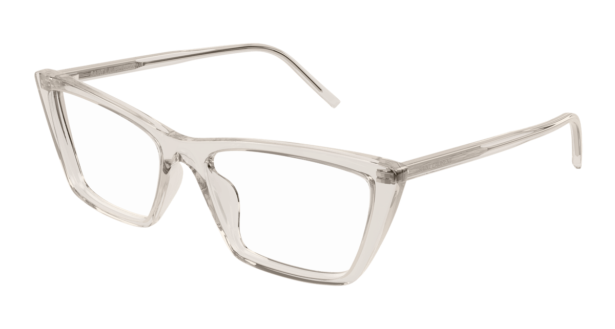 Saint Laurent SL 737 MICA THIN OPT Eyeglasses - Beige / Transparent (004)
