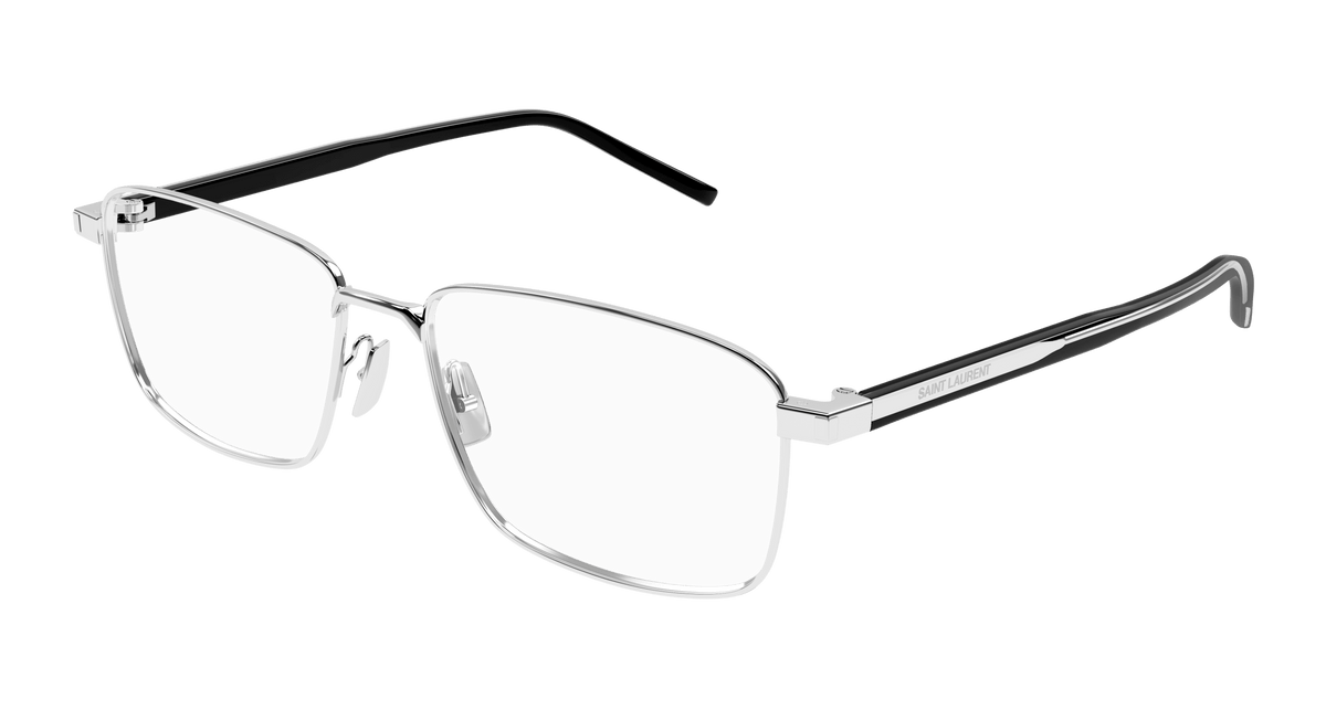 Saint Laurent SL 666 Eyeglasses - Silver / Transparent (002)