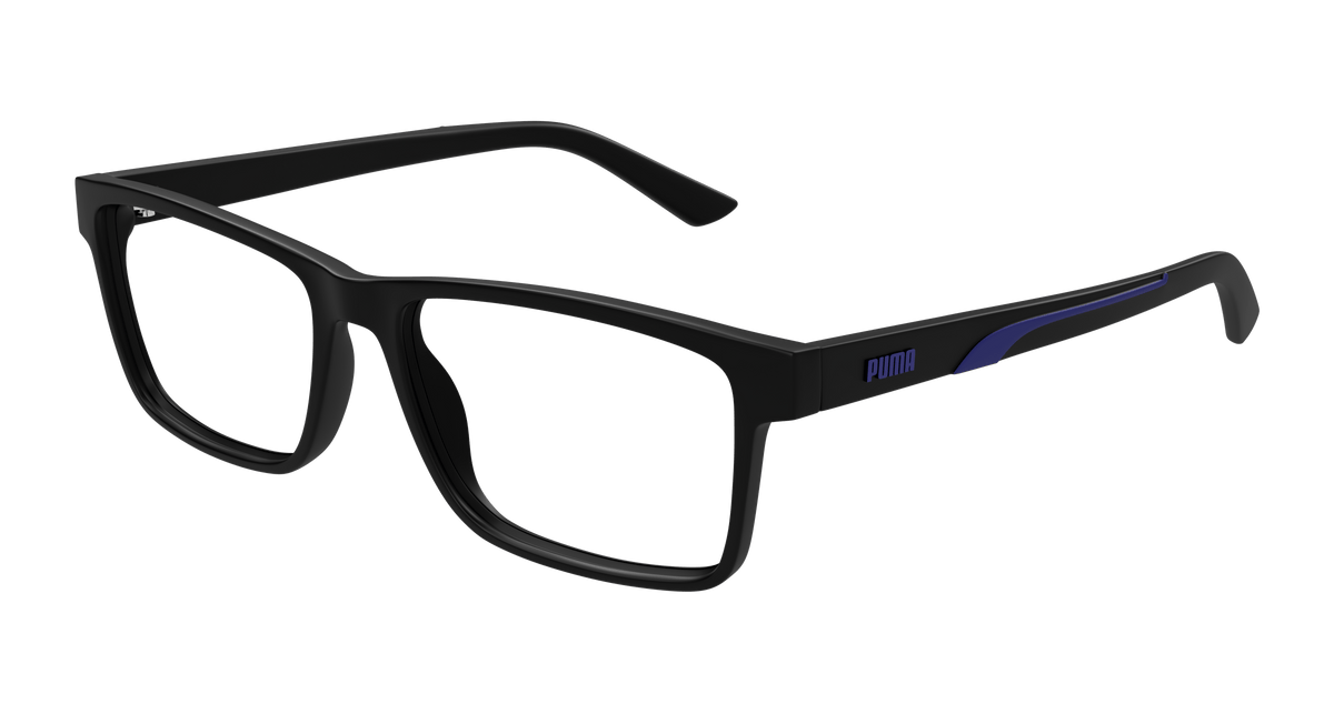 Puma PU0473O Eyeglasses - Black / Transparent (002)