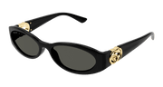 Gucci GG1660S Sunglasses - Black / Grey (001)