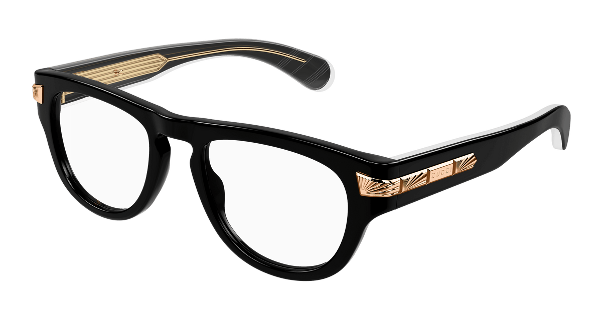 Gucci GG1519O Eyeglasses - Black / Transparent (001)