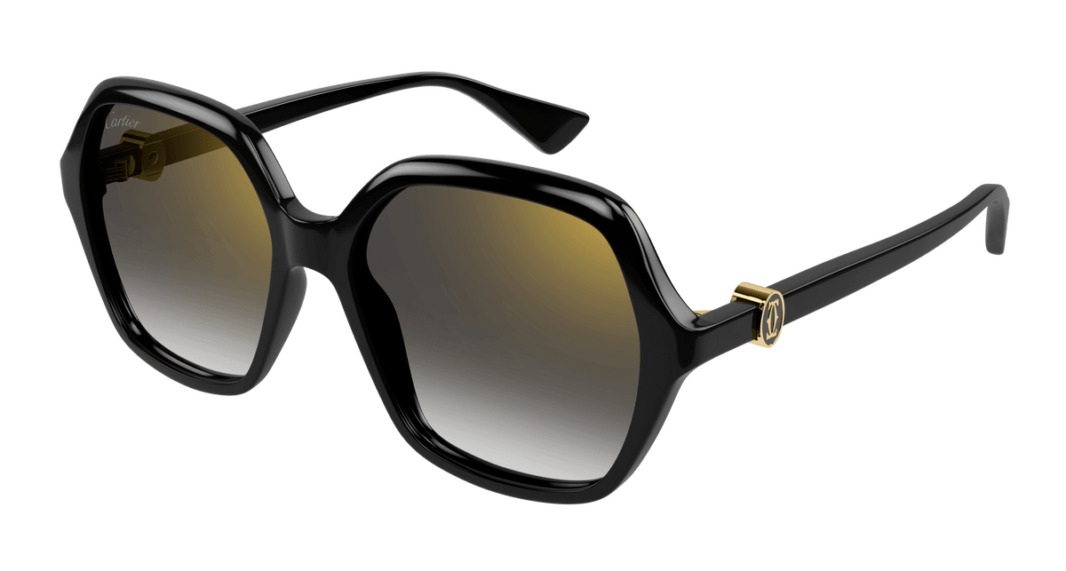 Cartier CT0470S Sunglasses - Black / Grey (001)