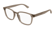 Alexander McQueen AM0462O Eyeglasses - Brown / Transparent (005)