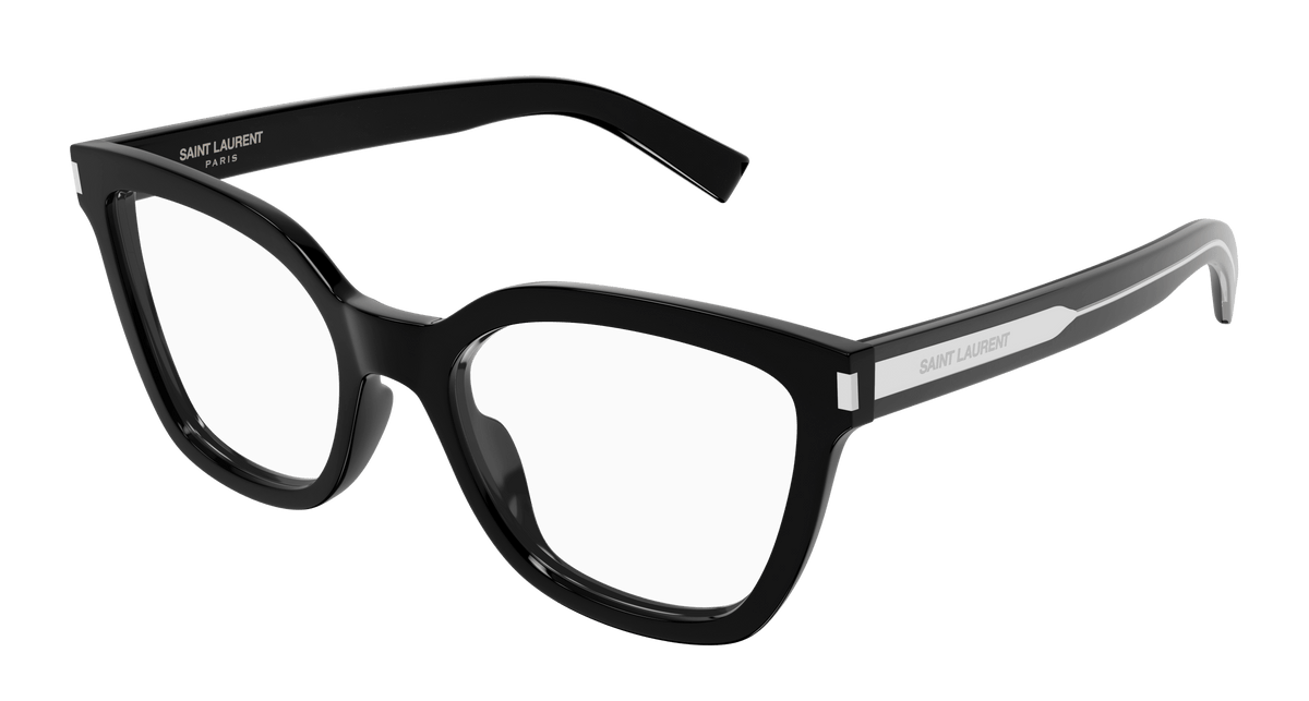 Saint Laurent SL 748 Eyeglasses - Black / Transparent (001)