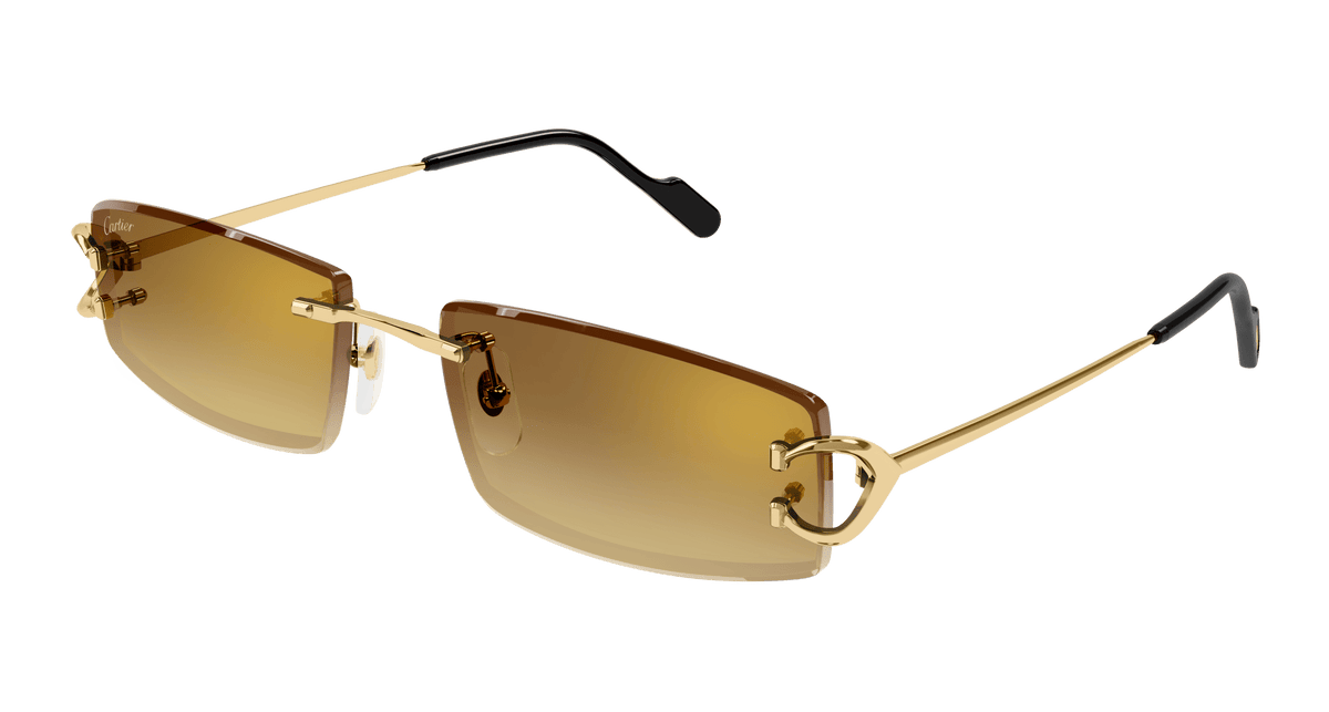 Cartier CT0465S Sunglasses - Gold / Brown (004)