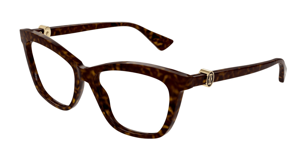 Cartier CT0526O Eyeglasses - Havana / Transparent (002)