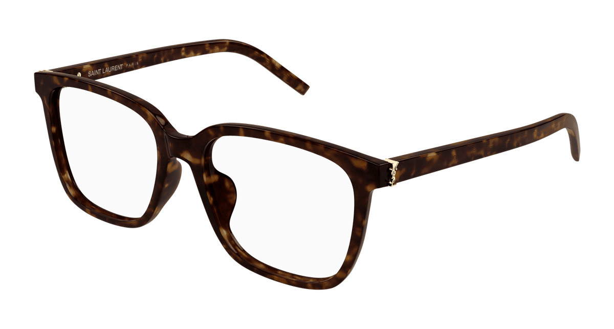 Saint Laurent SL M142/F Eyeglasses - Havana / Transparent (002)