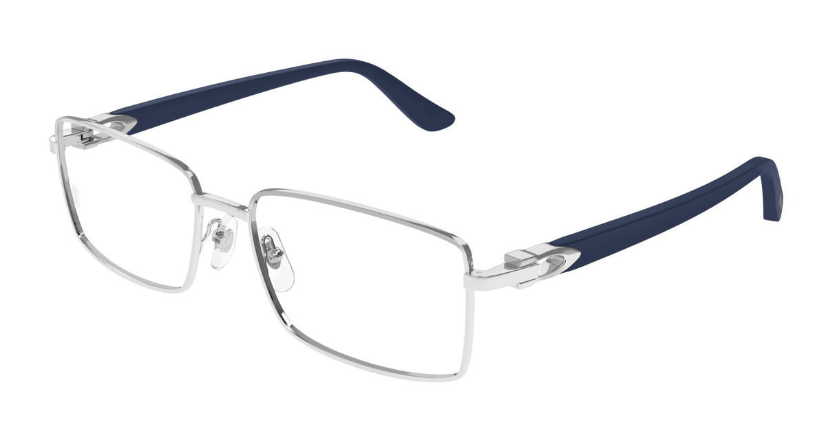 Cartier CT0520O Eyeglasses - Silver / Transparent (004)