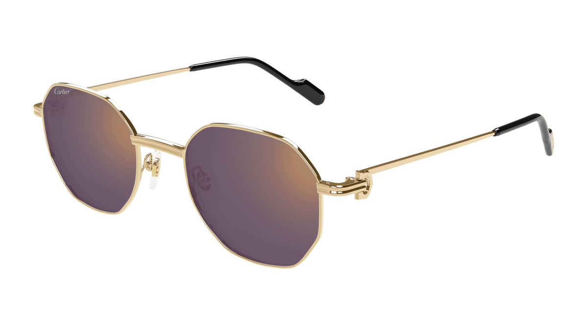 Cartier CT0500S Sunglasses - Gold / Violet (004)