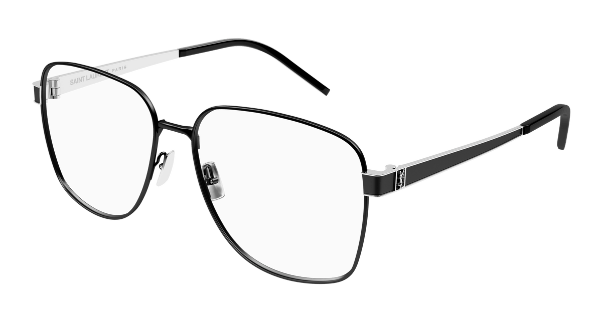 Saint Laurent SL M134 Eyeglasses - Black / Transparent (001)