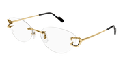 Cartier CT0487O Eyeglasses - Gold / Transparent (001)