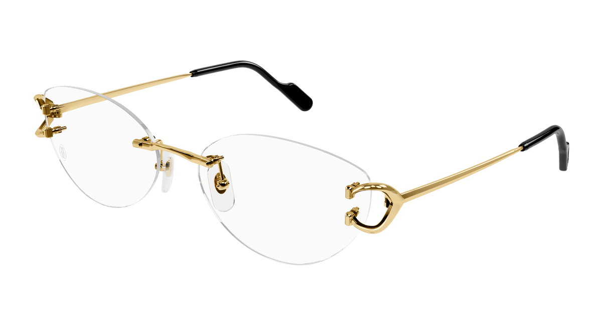 Cartier CT0487O Eyeglasses - Gold / Transparent (001)