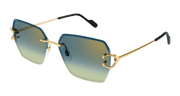 Cartier CT0466S Sunglasses - Gold / Green (003)