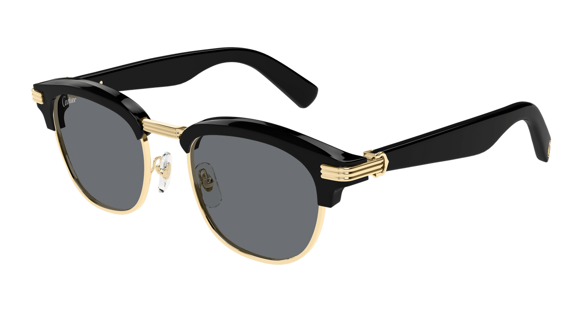 Cartier CT0496S Sunglasses - Black / Grey (003)