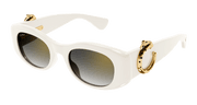 Cartier CT0472S Sunglasses - White / Grey (004)
