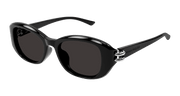 Alexander McQueen AM0470SA Sunglasses - Black / Grey (001)