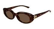 Alexander McQueen AM0469S Sunglasses - Havana / Brown (002)