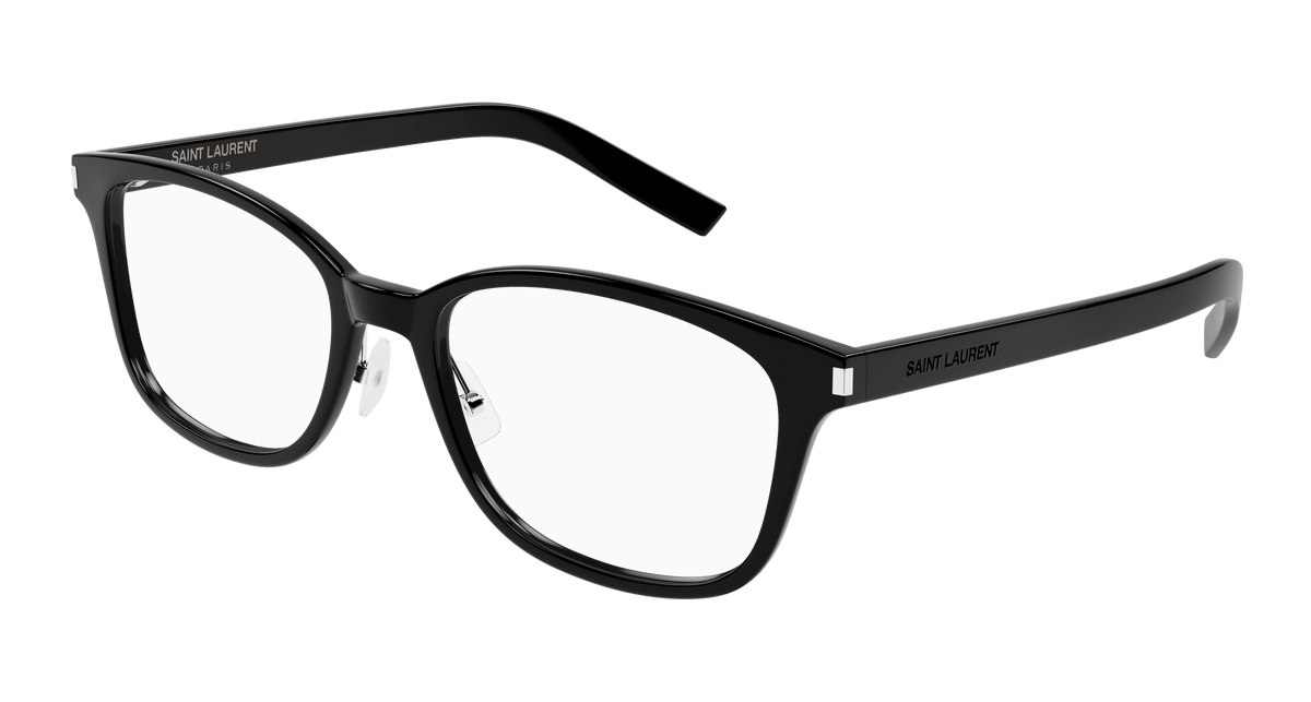 Saint Laurent SL 288/J SLIM Eyeglasses - Black / Transparent (001)