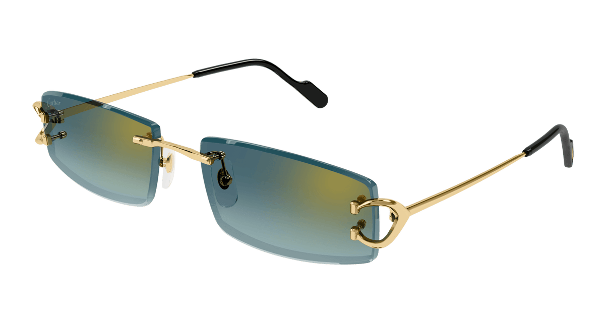 Cartier CT0465S Sunglasses - Gold / Green (003)