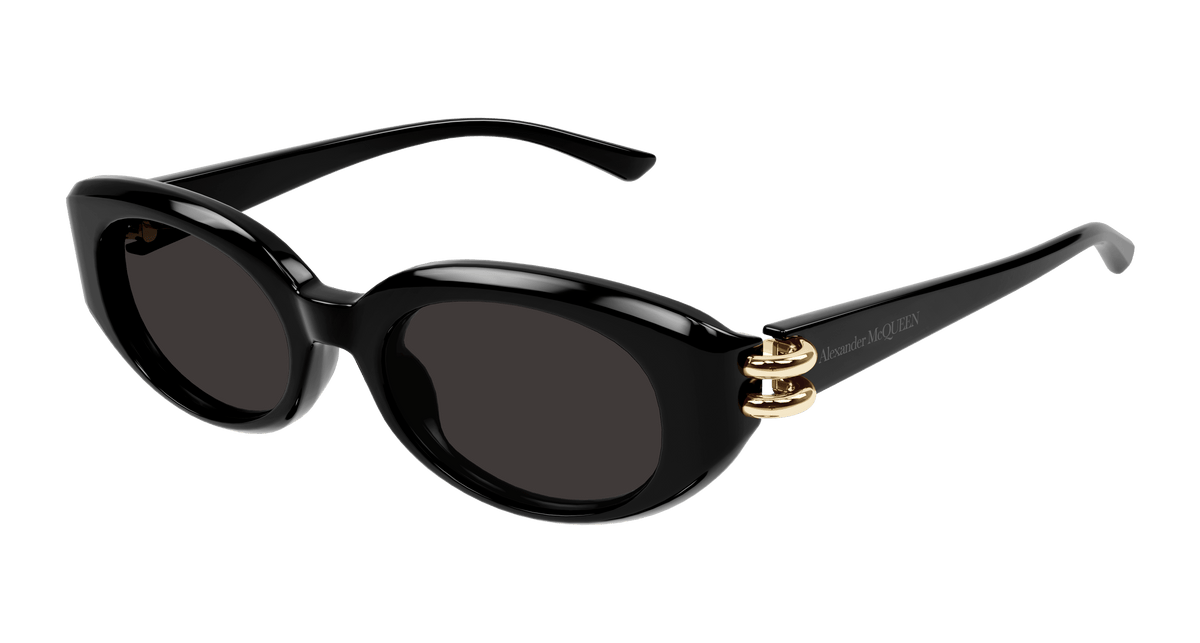 Alexander McQueen AM0469S Sunglasses - Black / Grey (001)