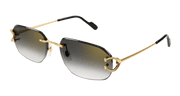 Cartier CT0468S Sunglasses - Gold / Grey (001)