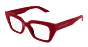 Alexander McQueen AM0453O Eyeglasses - Red / Transparent (003)
