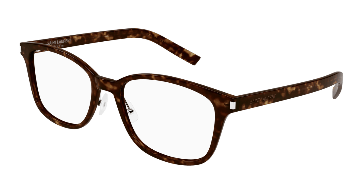 Saint Laurent SL 288/J SLIM Eyeglasses - Havana / Transparent (002)