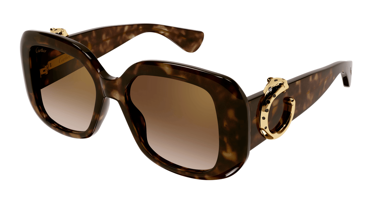 Cartier CT0471SA Sunglasses - Havana / Brown (002)